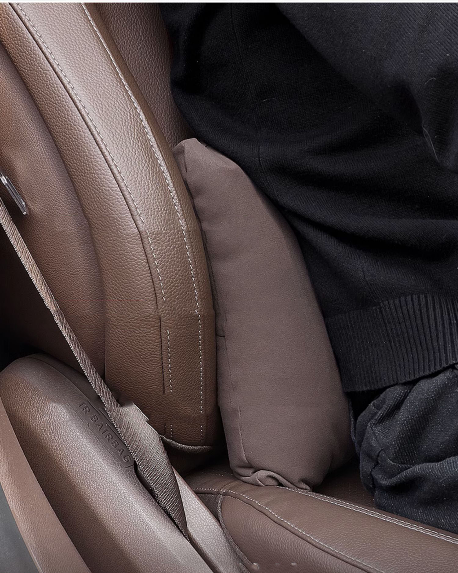 Special Automobile Deer Velvet Leather Car Pillow Lumbar Cushion