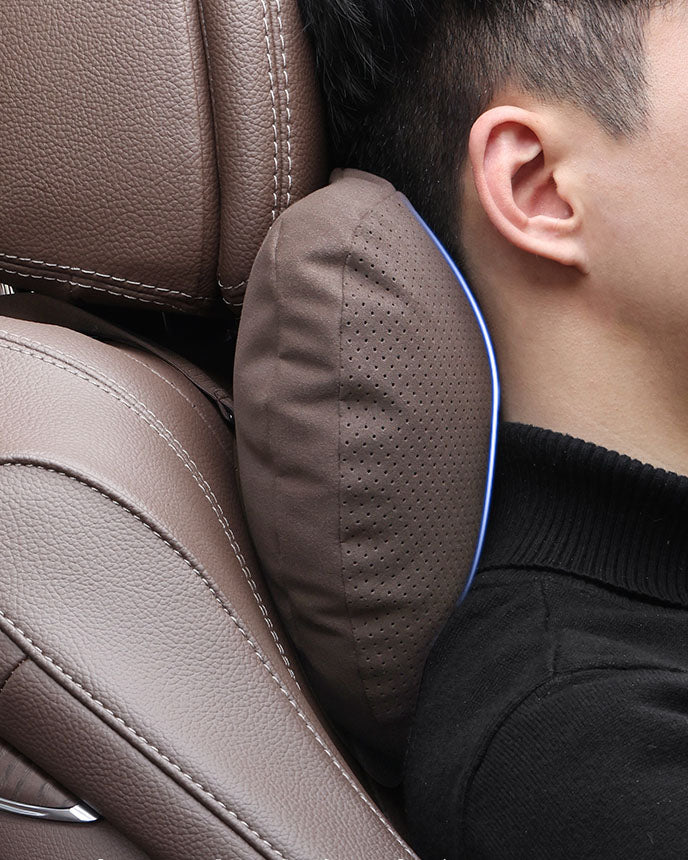 Special Automobile Deer Velvet Leather Car Pillow Lumbar Cushion