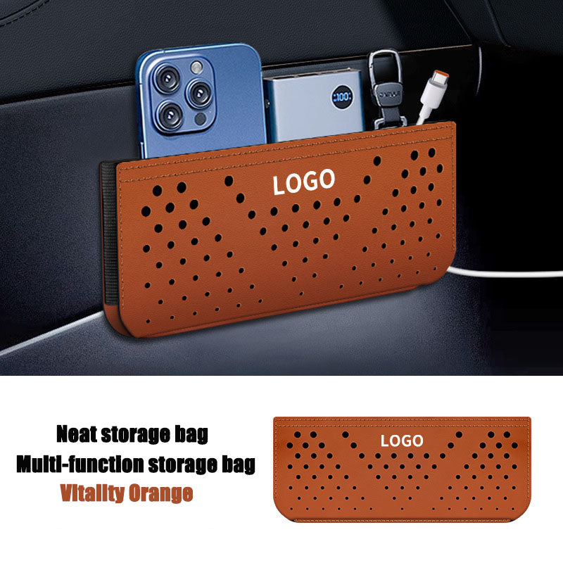 Car Mounted Adhesive Multifunctional Net Bag Storage Hanging Bag