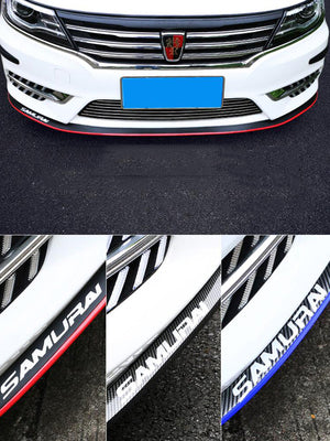 Car front lip anti-collision rubber strip