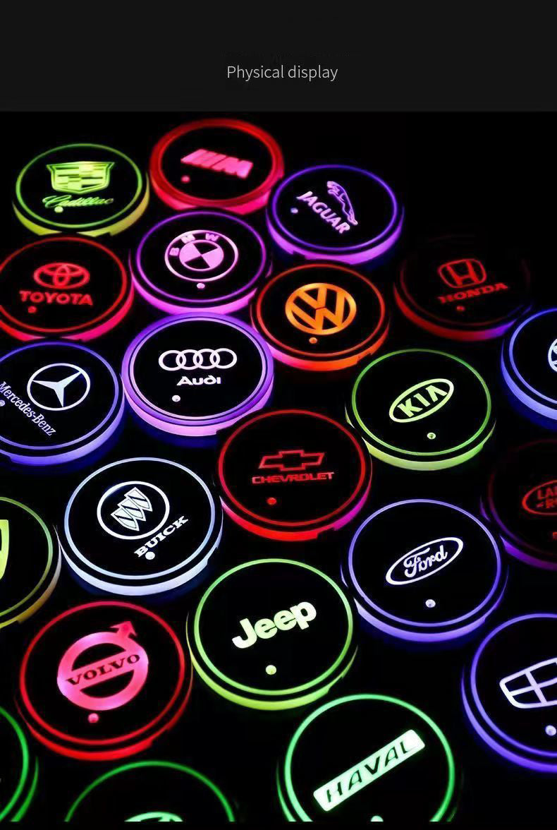 Car LED Ambient Light-Emitting Water Coaster