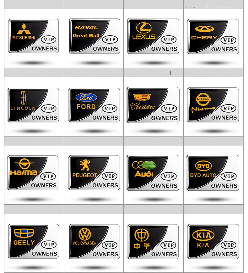 Automotive Metal Labeling Decoration