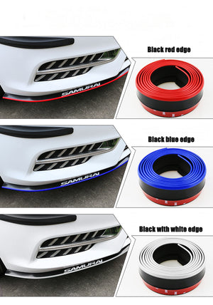 Car front lip anti-collision rubber strip