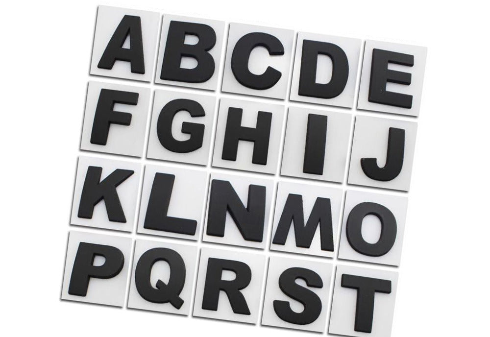 DIY Alphabet Metal Car Sticker