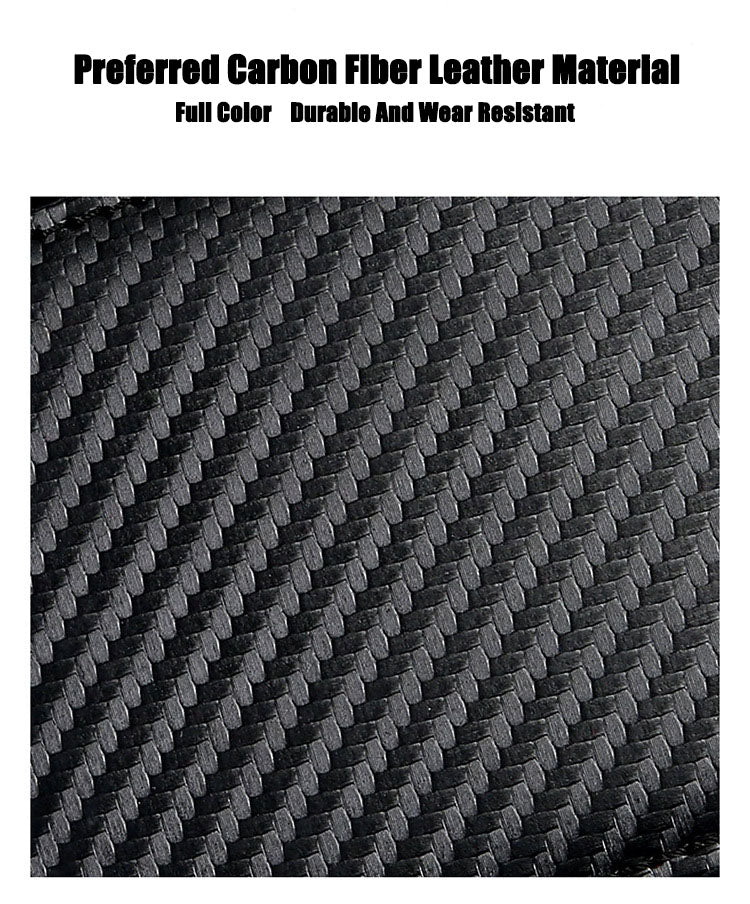 Carbon Fiber Leather Driver's License Card Holder