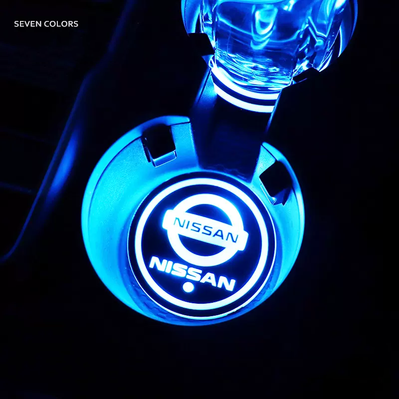 Car LED Ambient Light-Emitting Water Coaster
