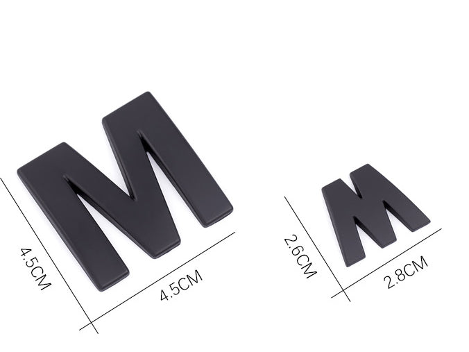 DIY Alphabet Metal Car Sticker