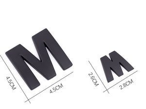 DIY Alphabet Metal Car Sticker