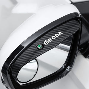 Carbon fiber pattern rain eyebrow reversing mirror integrated ✨2 pieces✨