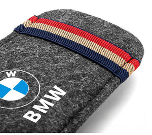 Car Sun Visor Sunglass Bag Felt Glasses Storage Bag