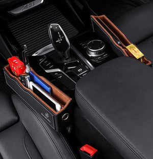 Multifunctional High-end  Leather Car Seat Gap Storage Box✨Free shipping ✨