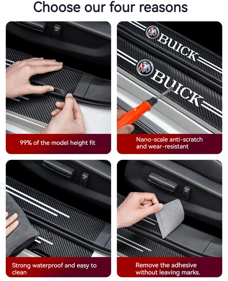 Carbon Car Door Sills Stickers✨9PCS ✨