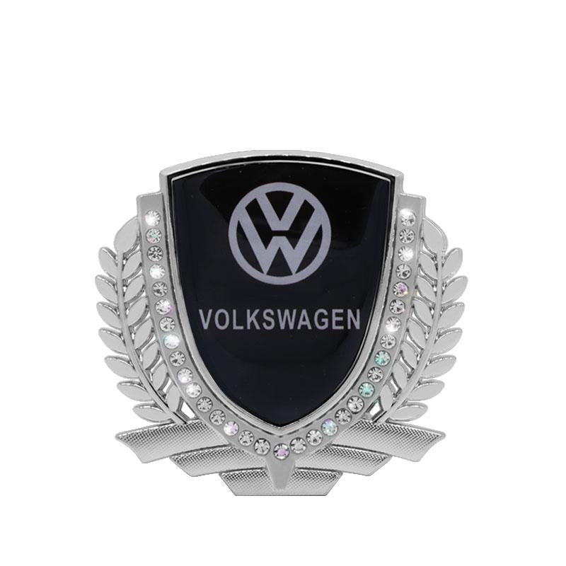 3D Wheat Ear Diamond Metal Creative Car Sticker