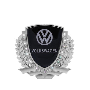3D Wheat Ear Diamond Metal Creative Car Sticker