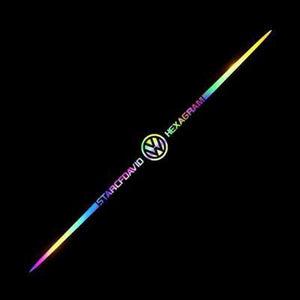 3D Colorful laser reflective car sticker ✨4PCS✨