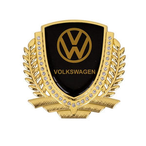 3D Wheat Ear Diamond Metal Creative Car Sticker