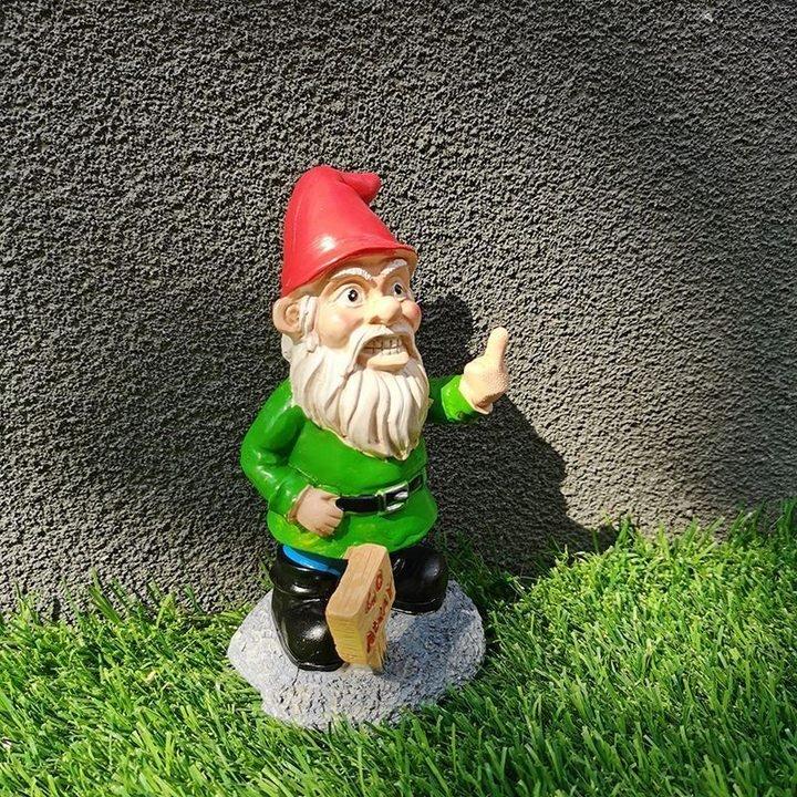 GO AWAY GARDEN GNOME