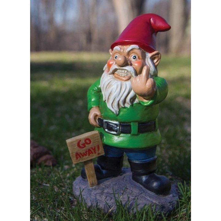 GO AWAY GARDEN GNOME