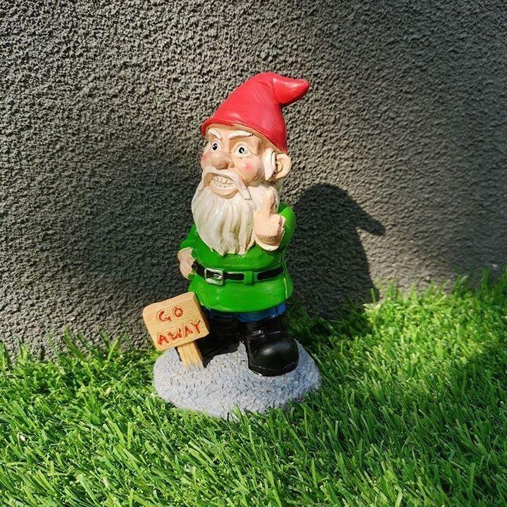 GO AWAY GARDEN GNOME