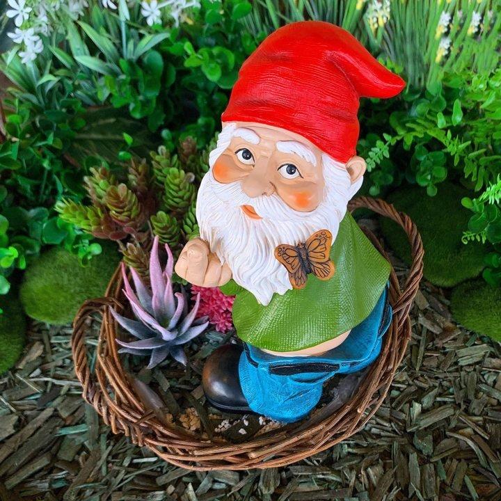 PANTS DOWN OT HO GARDEN GNOME