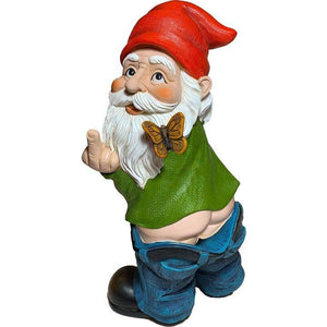 PANTS DOWN OT HO GARDEN GNOME