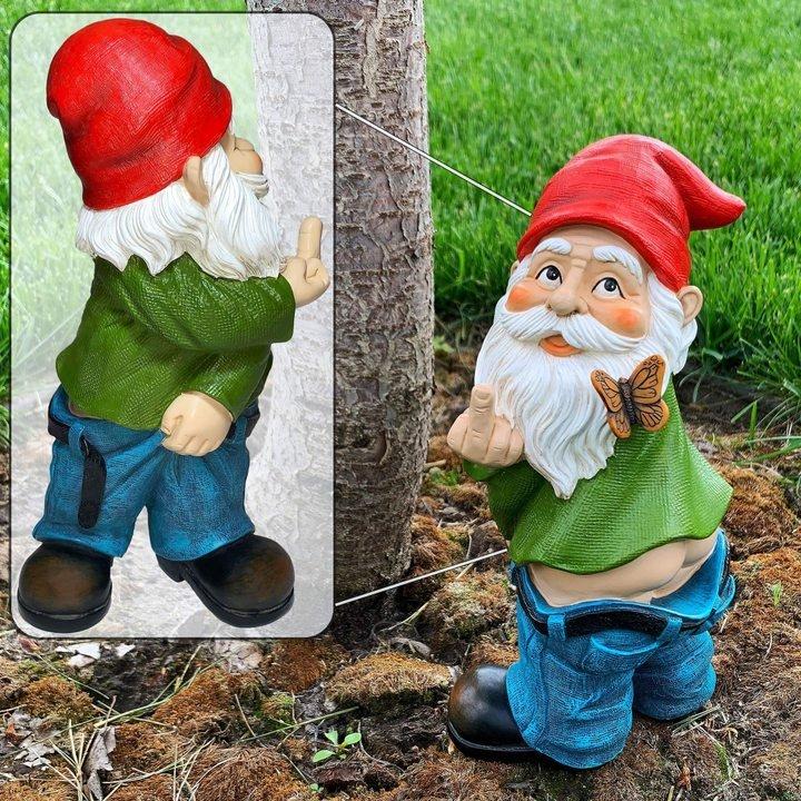PANTS DOWN OT HO GARDEN GNOME