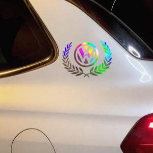 Creative Colorful Laser Car Stickers（4PCS）