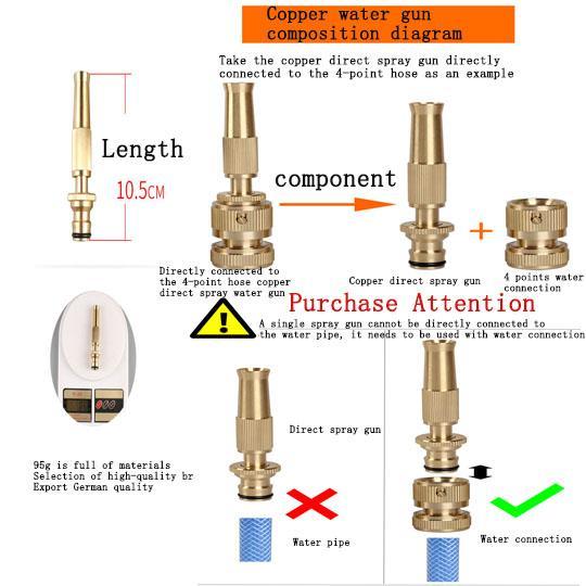 ML LOOK All Copper Hose Nozzle