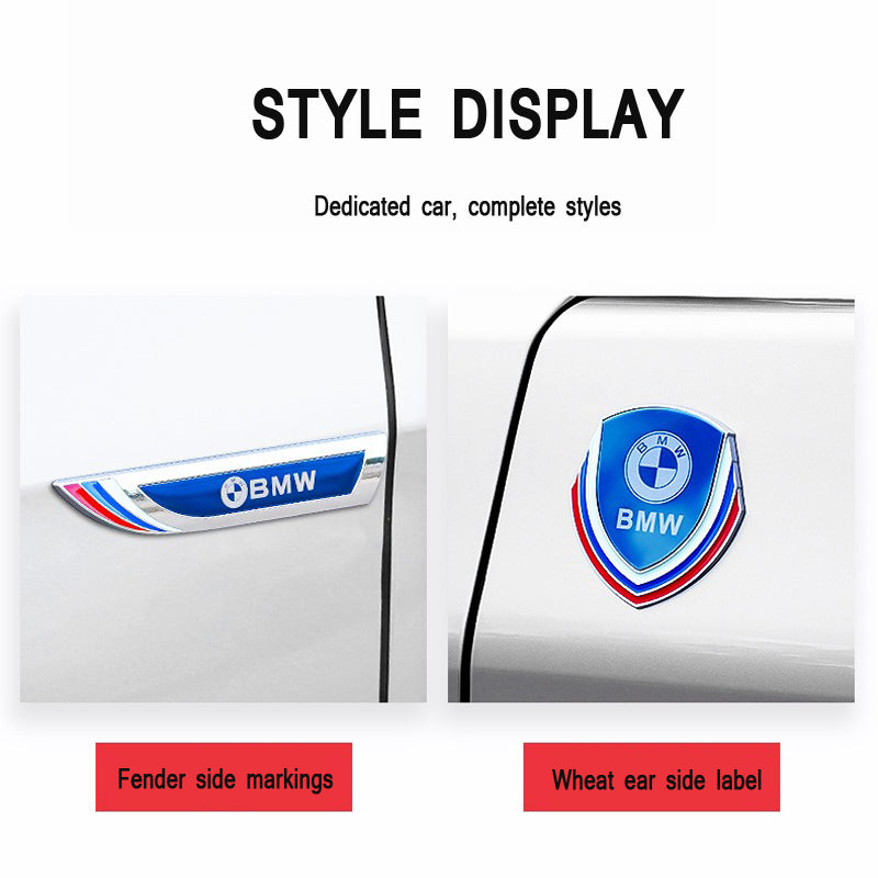 Three-dimensional Mirror Metal Fender Car Sticker✨2-pcs✨