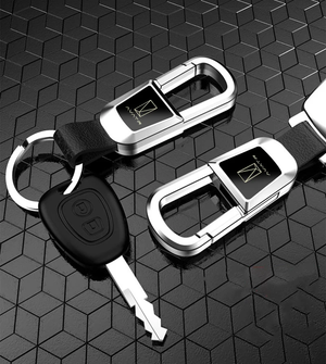 High-end Genuine Leather Car Keychain