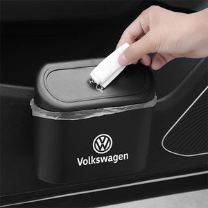 Portable car trash can