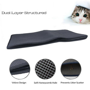 Double-layer Cat Litter Mat