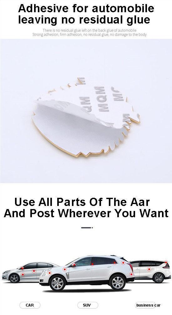 3D Wheat Ear Diamond Metal Creative Car Sticker