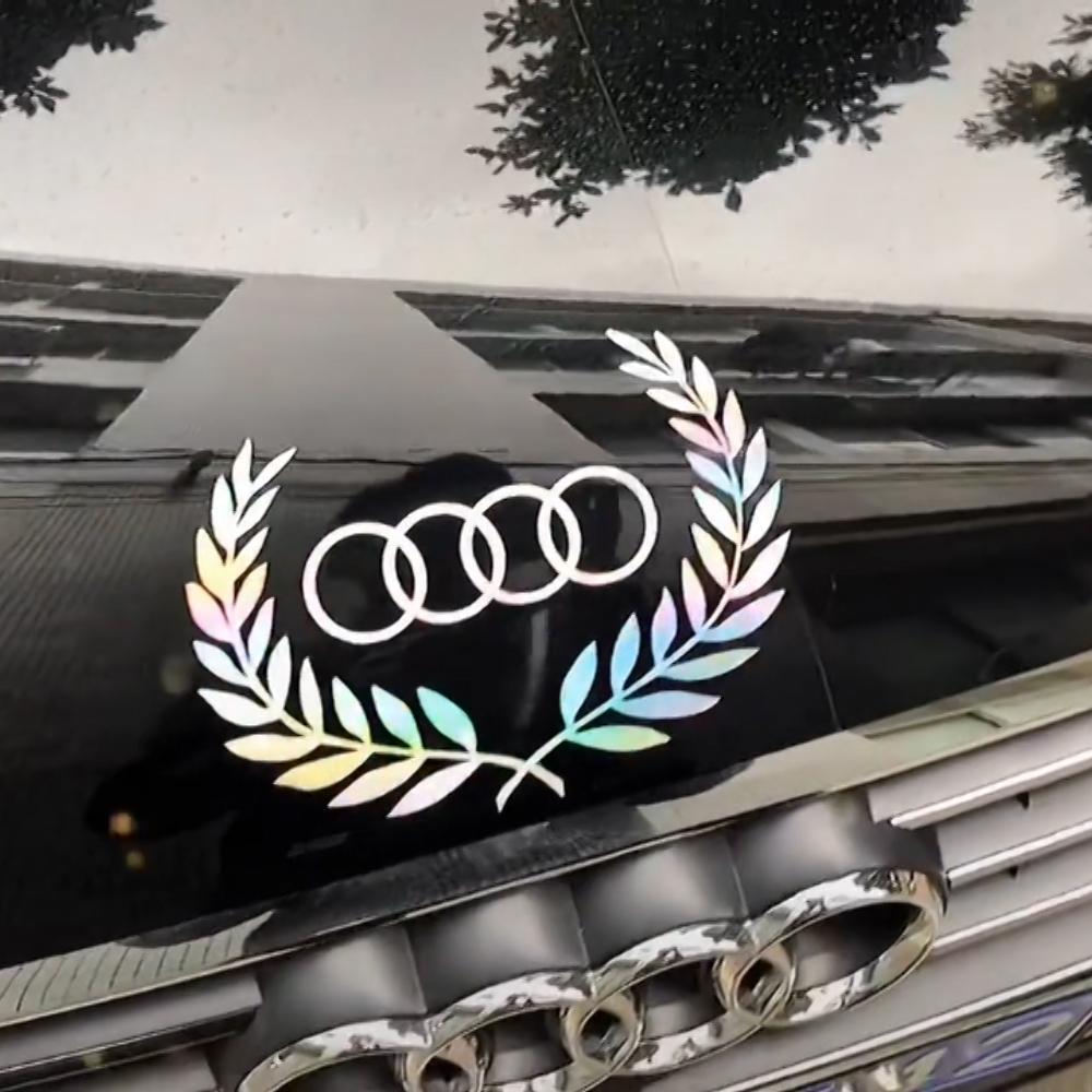 Creative Colorful Laser Car Stickers（4PCS）