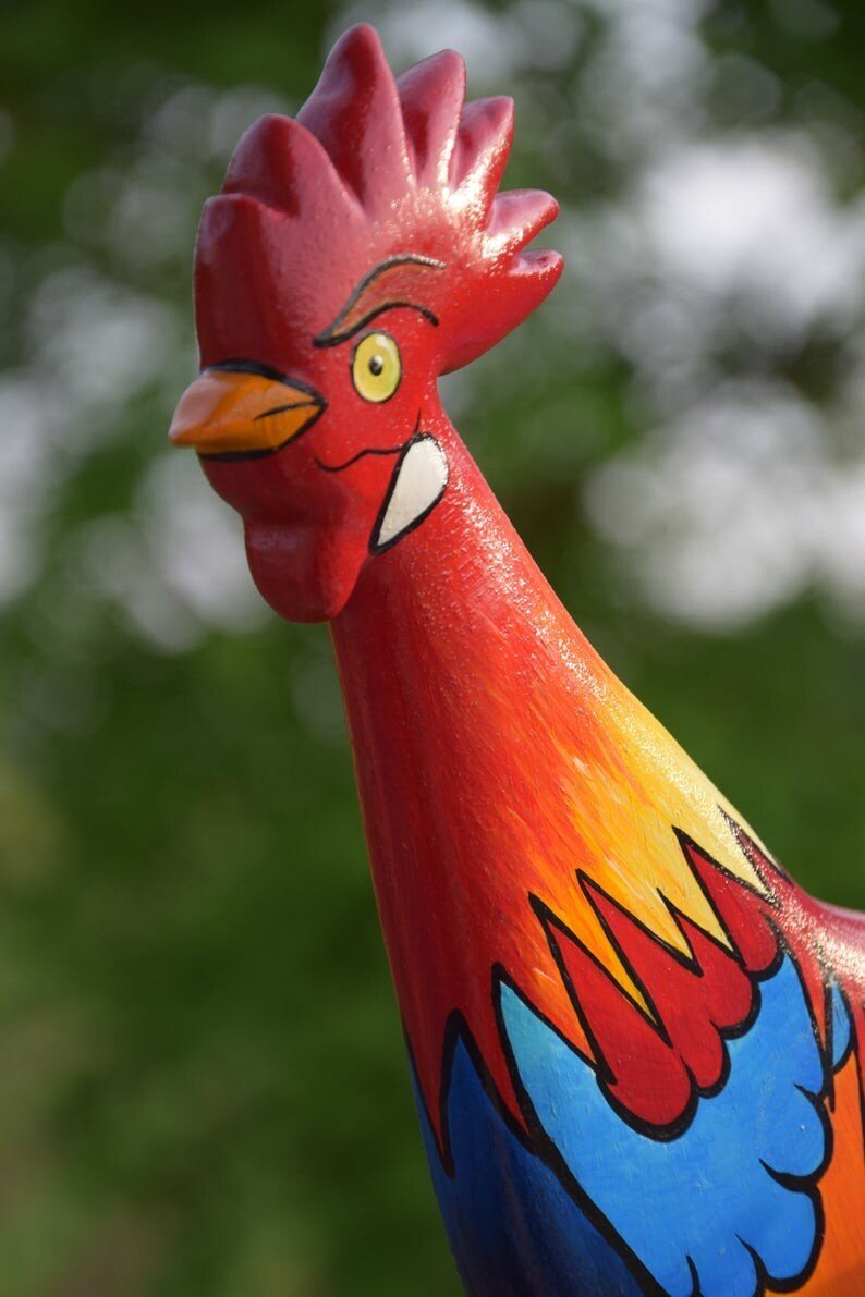 Rooster Windmill Garden Courtyard Farm Decor