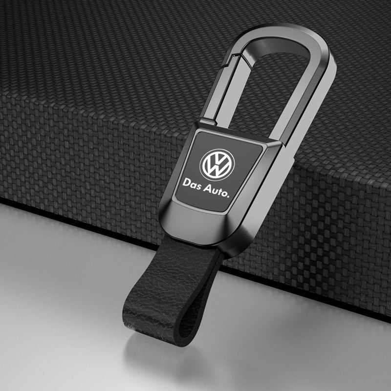 High-end Genuine Leather Car Keychain