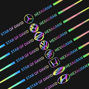 3D Colorful laser reflective car sticker ✨4PCS✨