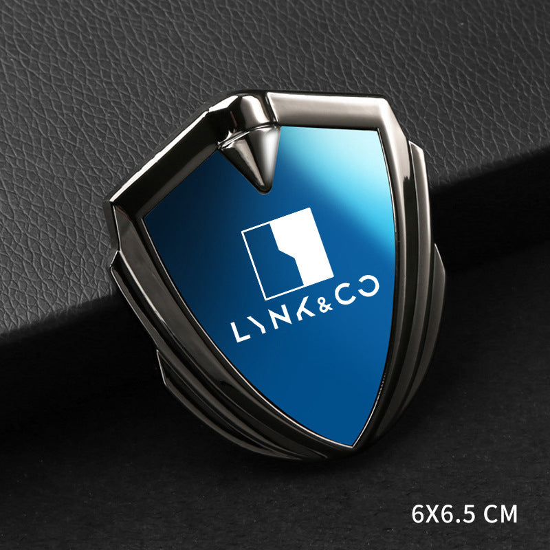 3D fashion blue mirror shield car sticker