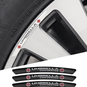 3D Personality Wheel Metal Car Sticker ( 4PCS )