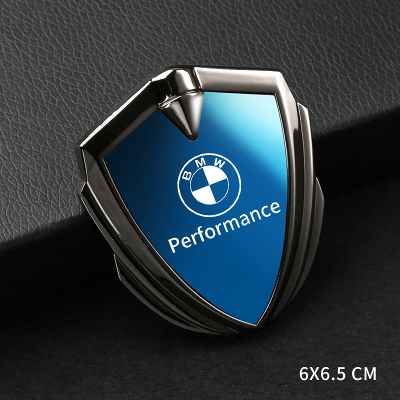 3D fashion blue mirror shield car sticker