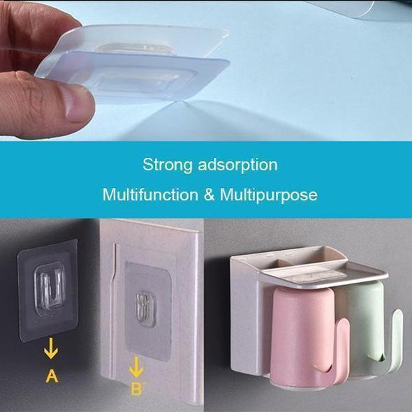 Double-sided tape letter hooks 6 pairs