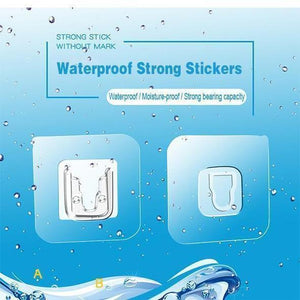Double-sided tape letter hooks 6 pairs