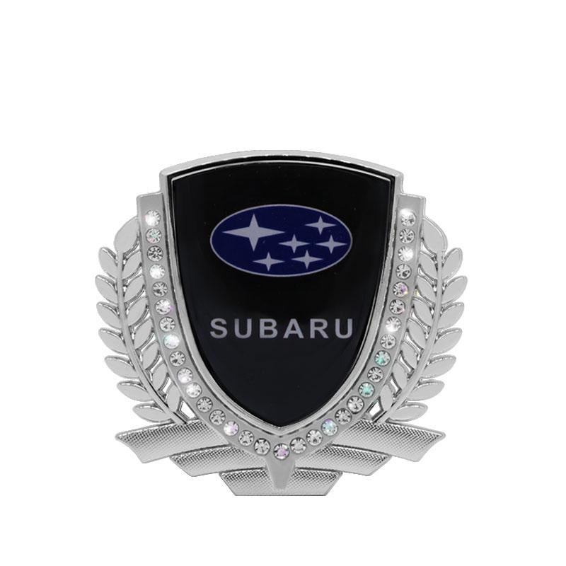 3D Wheat Ear Diamond Metal Creative Car Sticker