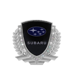 3D Wheat Ear Diamond Metal Creative Car Sticker