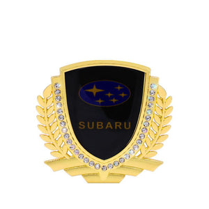 3D Wheat Ear Diamond Metal Creative Car Sticker