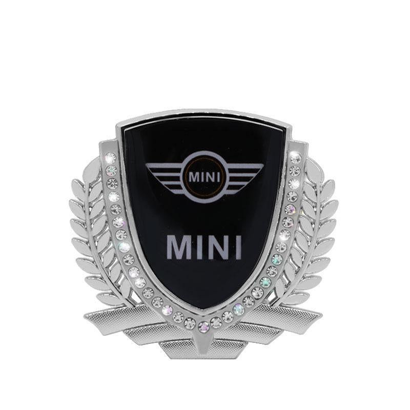 3D Wheat Ear Diamond Metal Creative Car Sticker
