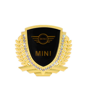 3D Wheat Ear Diamond Metal Creative Car Sticker