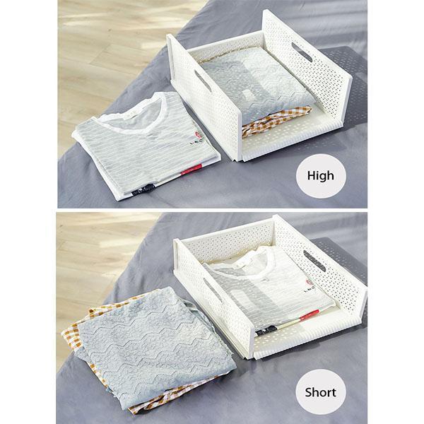 Multi-Function Collapsible Plastic Drawer Storage Organizer Basket