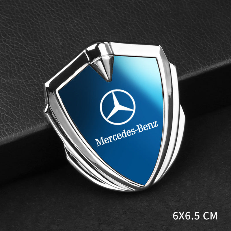 3D fashion blue mirror shield car sticker