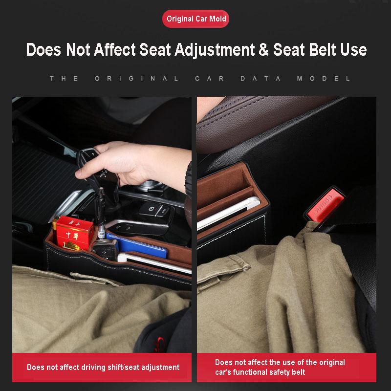 Multifunctional High-end  Leather Car Seat Gap Storage Box✨Free shipping ✨